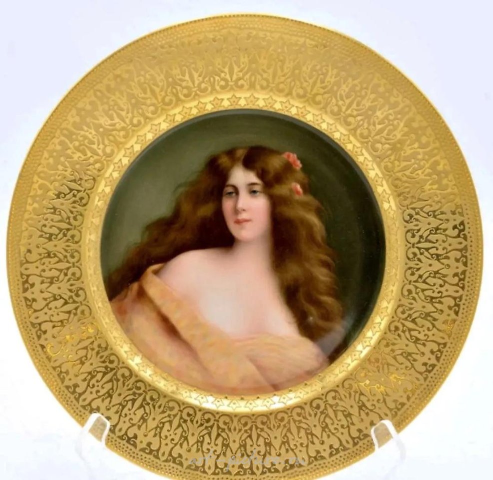 Royal Vienna Porcelain , ROYAL VIENNA PORTRAIT PLATE