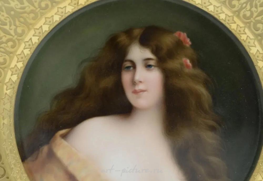 Royal Vienna Porcelain , ROYAL VIENNA PORTRAIT PLATE