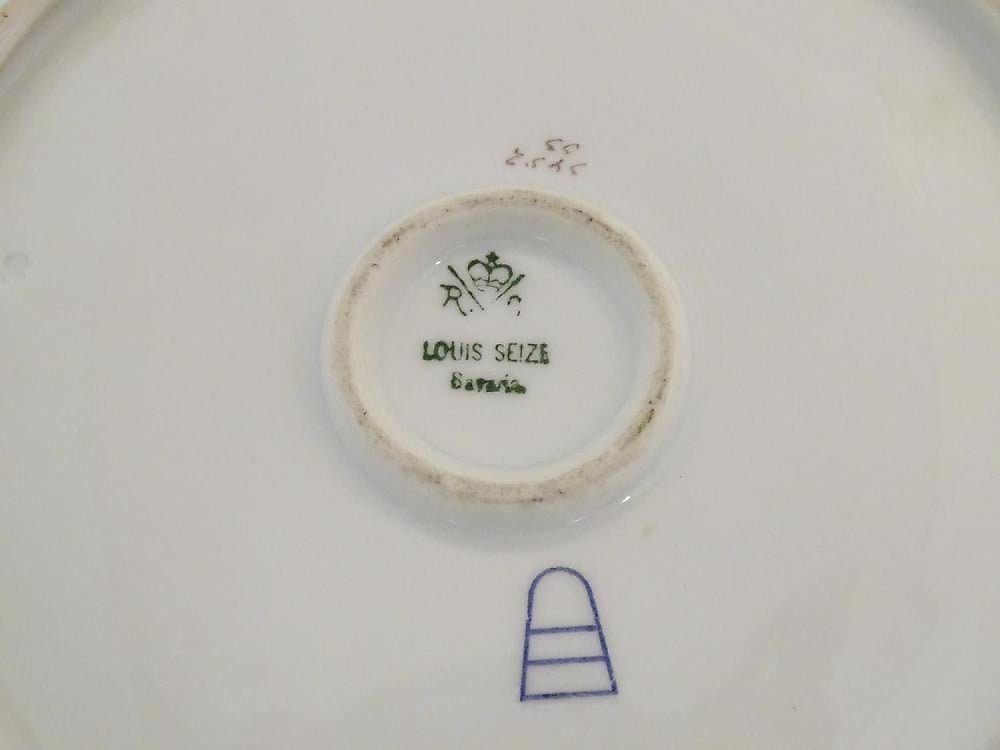 Royal Vienna Porcelain , A Continental three handled cabinet plate, the cen...