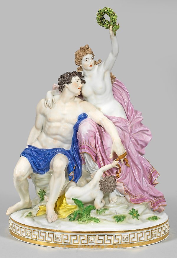 Great rare Meissen figurine group