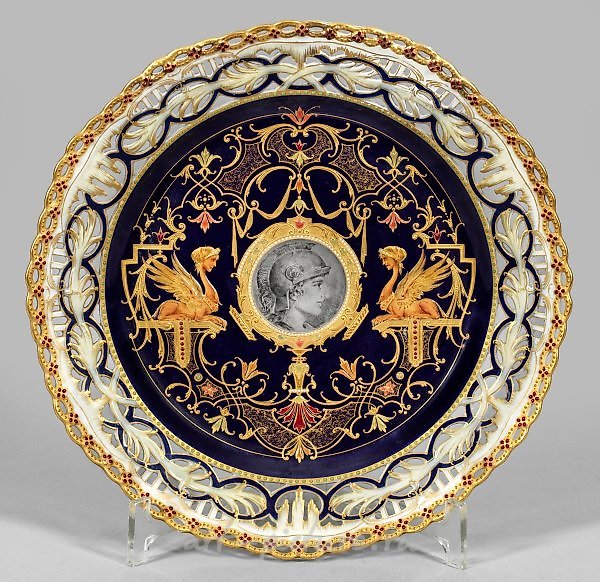 Opulent ornamental trim with colorful jewel decoration.