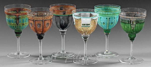 罕见的六只酒杯套装