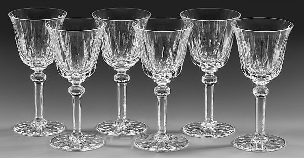 Набор из шести французских винных или шерри стаканов "Прованс" от Сен-Луи