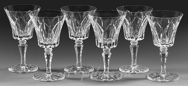 Набор из шести французских белых винных бокалов "Cerdagne" от Сен-Луи