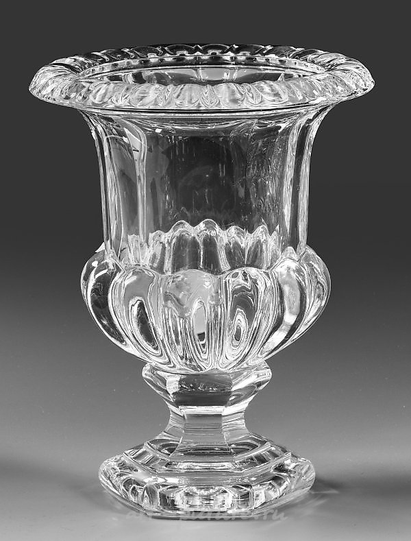 Французская кристальная ваза-кратер в стиле Баккара