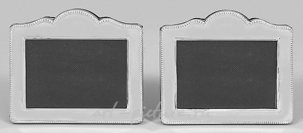 Пара немецких столовых рамок из стерлингового серебра