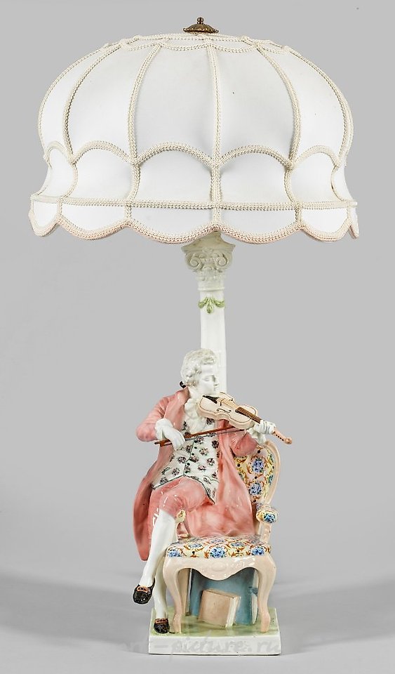 Rare Goldscheider table lamp "Mozart". Original title.