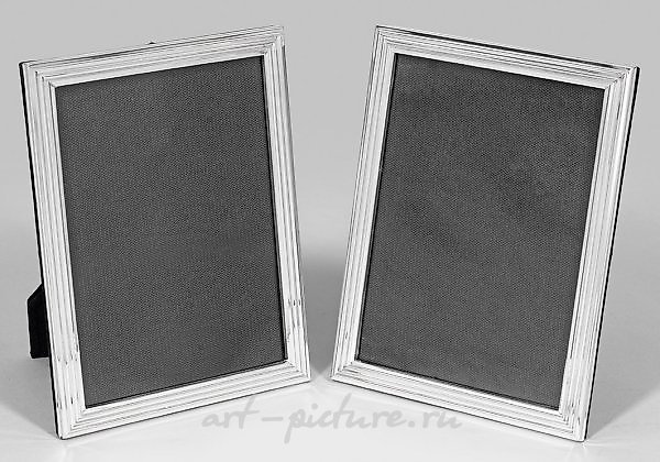 Пара фоторамок из чистого серебра