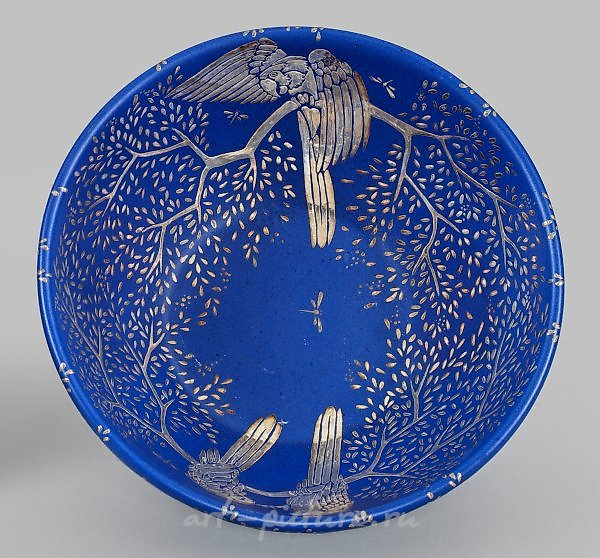 Decorative scarf with parrot motif by Emilia Castillo