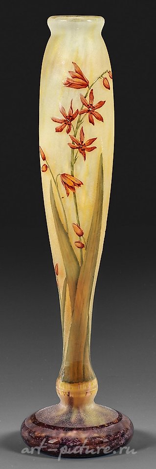 德国文本:Jugendstil-Ziervase von Daum Frères
艺术鉴赏家风格的简体中文翻译:道姆兄弟的青年风格装饰花瓶