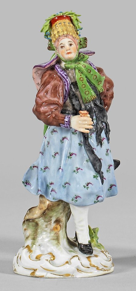 Trachtenfigur "Hormetjungfer" translates to "Traditional Costume Figure 'Hormetjungfer'."