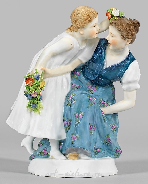 Art Nouveau - Figure Group "Sibling Pair"