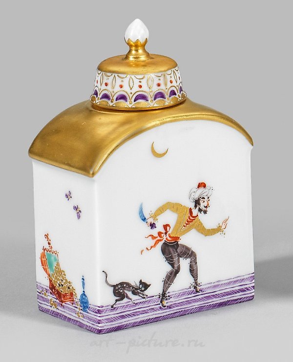 Small tea caddy with decoration "1001 Nights"
