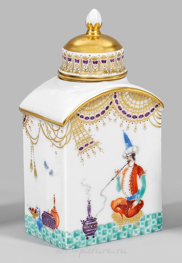 Tea caddy with decoration "1001 Nights"