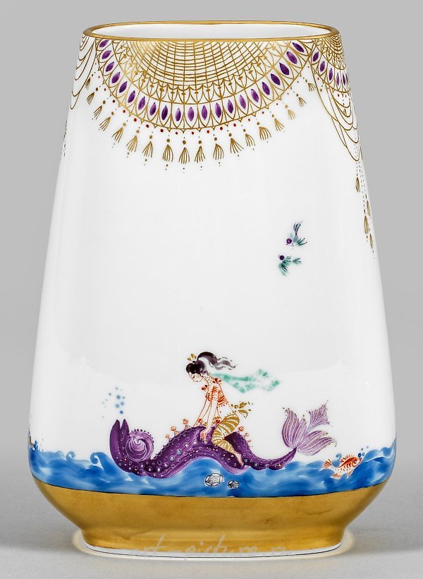 Fireplace vase with decoration "1001 Nights" by Prof. Heinz Werner.