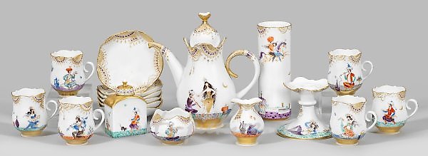 Meissen Espresso Service with "1001 Nights" Decor