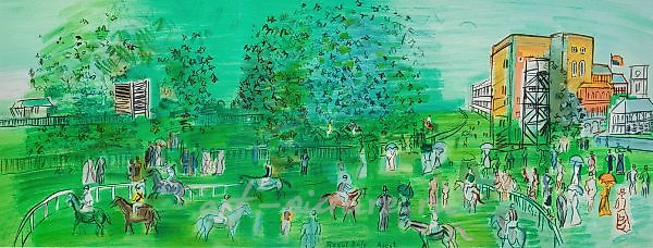 Литография в цветах на аршевой бумаге