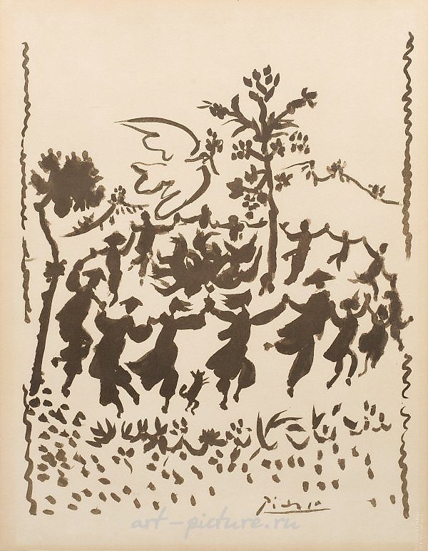 "Vive la Paix" (Да здравствует мир). Оригинальное название литографии