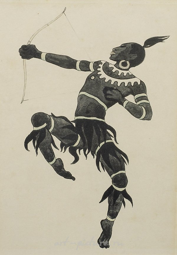 "Птицелов". Оригинальное название: Светлый отпечаток/бумага