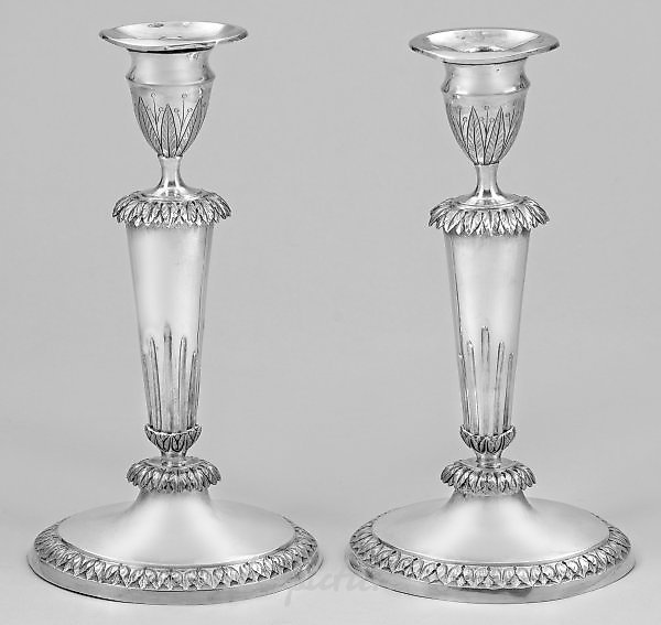 A couple of large Empire table candelabras.