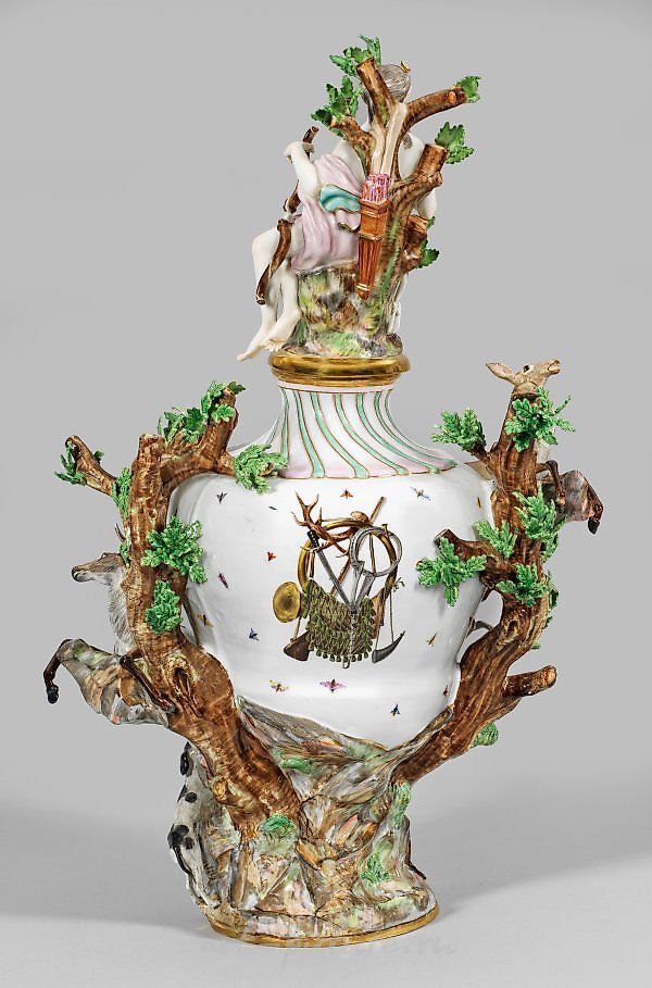 Magnificent Meissen Elements Vase "The Earth"