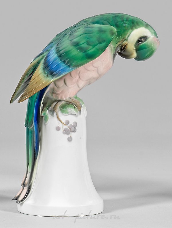 装饰艺术动物雕像“Papagei”