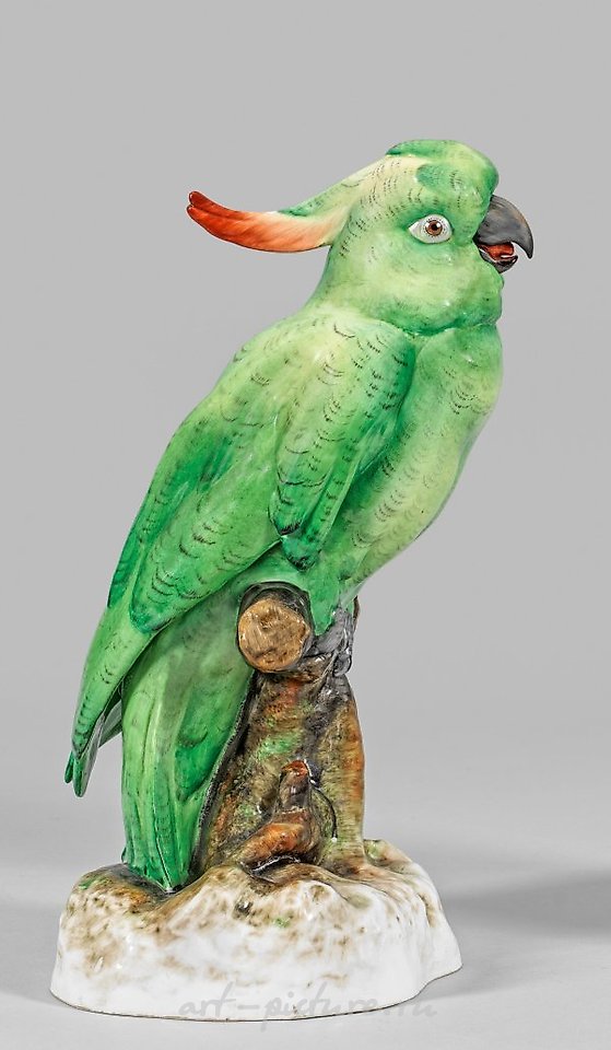 装饰艺术动物雕像“Papagei”