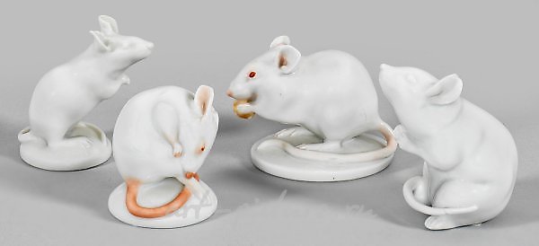 Фарфоровые мыши из Германии и Австрии