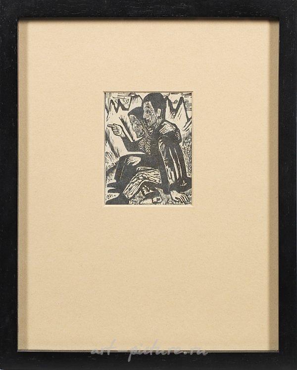 Эрнст Людвиг Киршнер  Гравюра на дереве