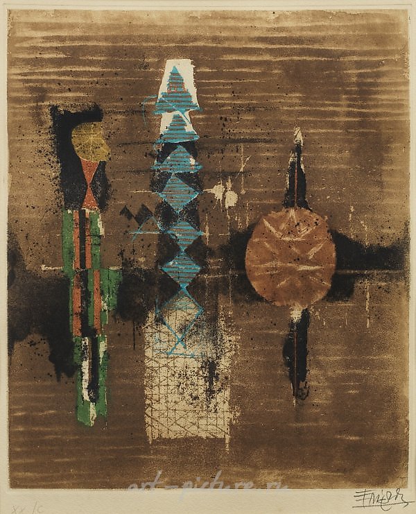 Johnny Friedlaender was a prominent German artist known for his exceptional mastery in the field of printmaking. Born in 1912 in Pless, Upper Silesia, Friedlaender's artistic journey was marked by a profound exploration of various printmaking techniq