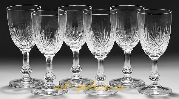 Sentence of six Saint-Louis sherry glasses "Massenet"