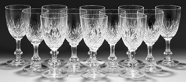 Sentence of twelve Saint-Louis wine glasses "Massenet"