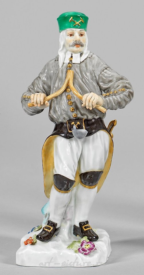 Бергманн - гадатель с вилочками для поиска воды