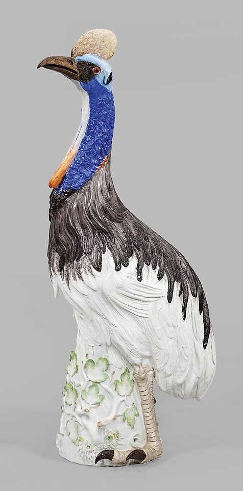 Фигурка касуара из Мейссена: величественная и натурального размера