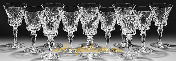 Sentence of twelve Saint-Louis wine glasses "Carmargue"