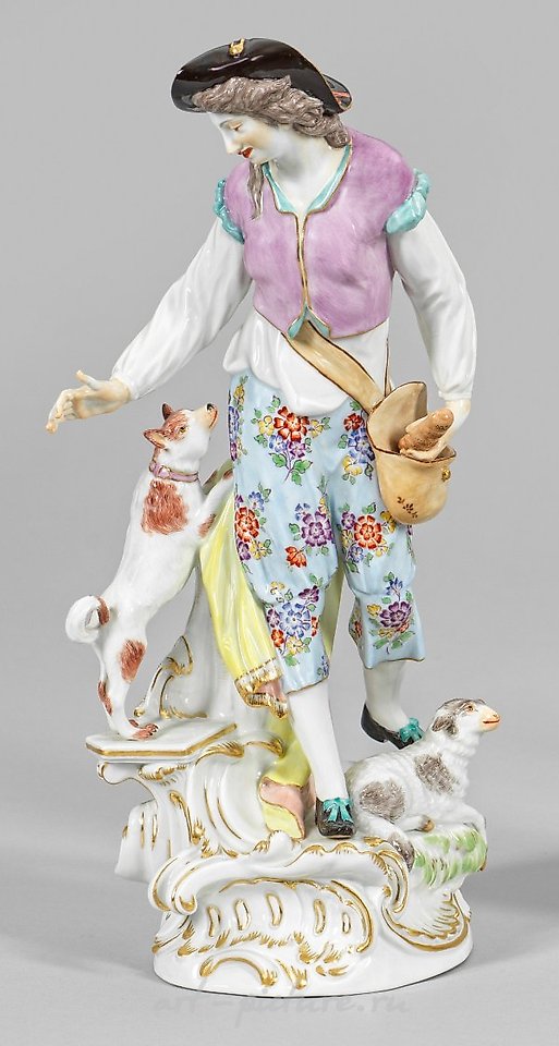 Great Figure "Shepherd with Dog and Sheep"