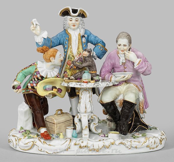 Майссенская стоматологическая группа с обезьянами и арлекином