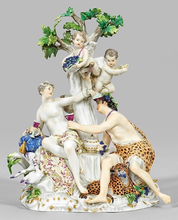 Фигурная группа "Брак Вакха с Венерой" из Мейсена