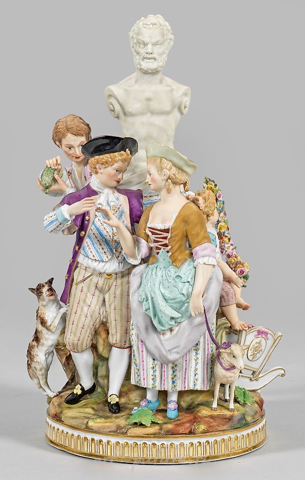 Фигурная группа Мейсен "Сельская помолвка": великолепное произведение искусства