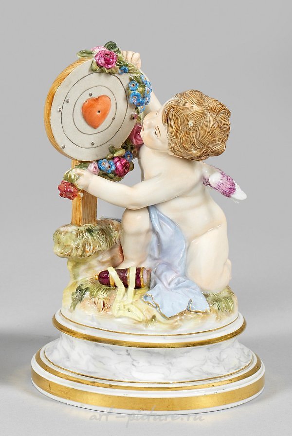 丘比特的赢家：一个瓷雕像由迈森，大约1900年