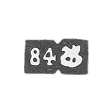 "84" with the city's brand.