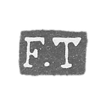 Claymo Master Tiander Frederick - Leningrad - initials F.T.