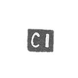Claymo of an unknown master of Camernet Poleska - initials of CI - 18th century