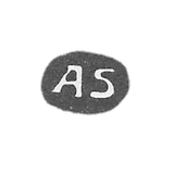 Claymo of an unknown master of Kiev - initials of the "AS" - 1738.