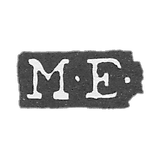 The mark of the master Enkenberg Mikhail - Leningrad - initials "M-E-"