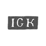 Claymo Master Krautzwedel Johann Georg - Leningrad - initials of the IGK