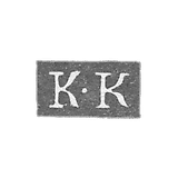 Claymo of an unknown master Leningrad - initials K-K - 1836.