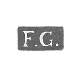 Claymo of unknown master Leningrad - initials of F.G. 1834-1858.