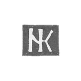 Claymo Master Christian Niklaus - Vilno - initials of NC 1711-1736.