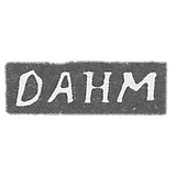 大师印记达姆·维尔诺的字母缩写为“DANM”，1791-1808年。